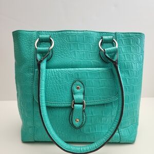 Elegant Turquoise Tote Bag